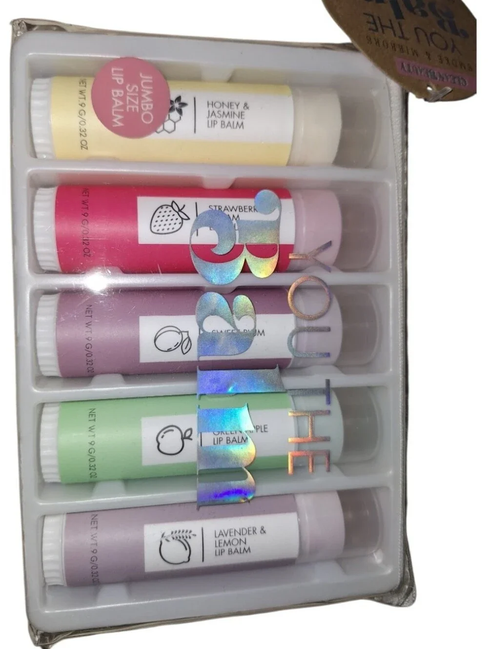 Smoke & Mirror 5 PC Jumbo Lip Balm & Travel Bag